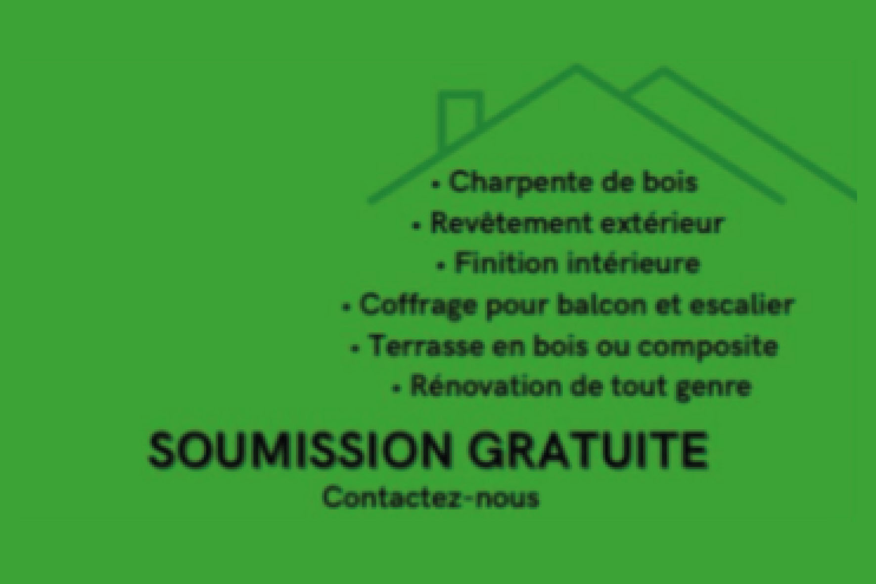 Carte de visite verso de CONSTRUCTION S3D INC