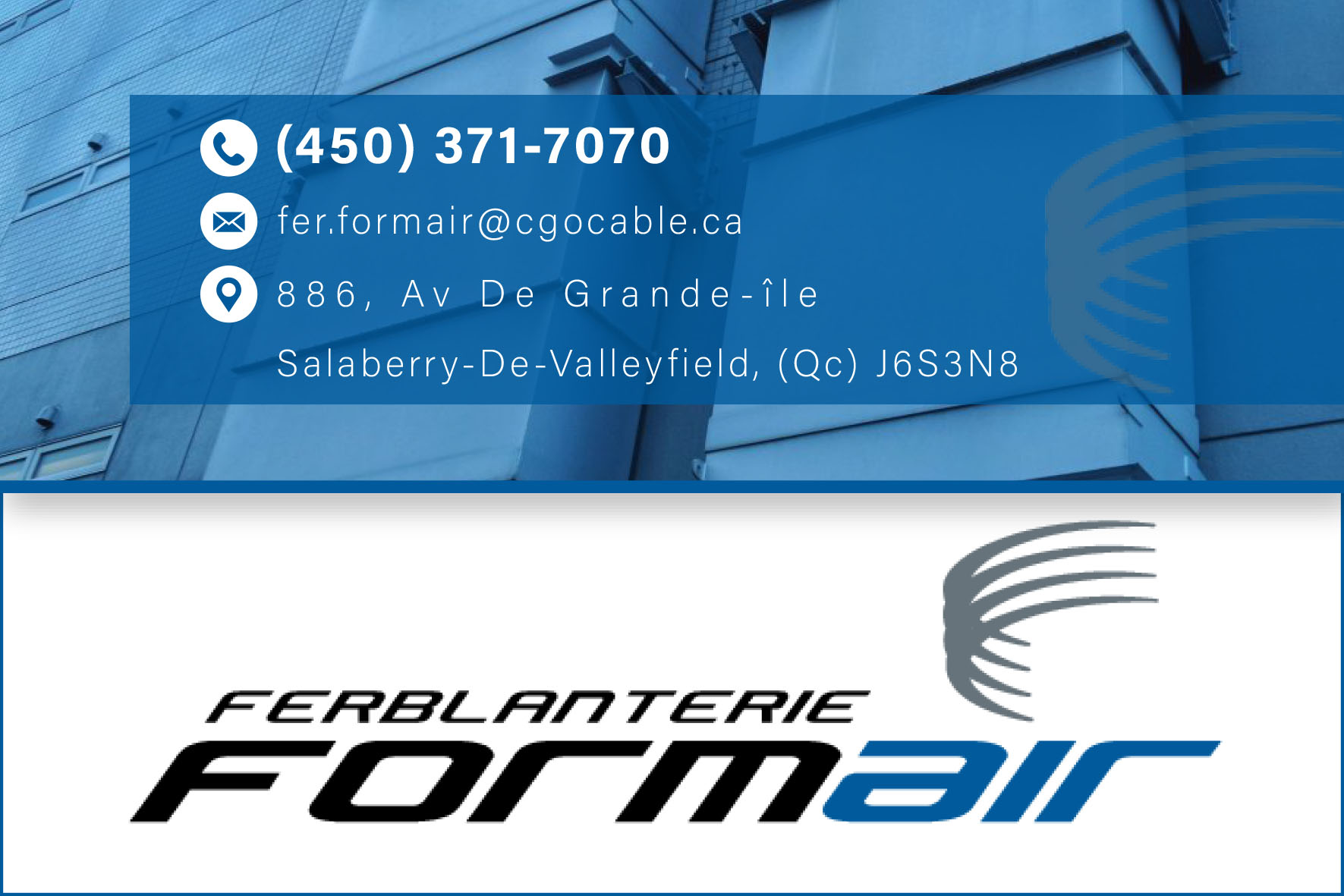 Carte de visite recto de TREMFALL CONSTRUCTION INC