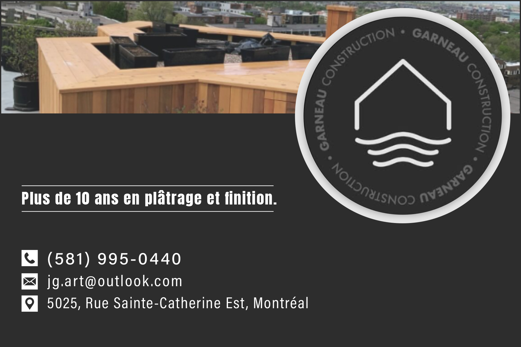 Carte de visite recto de GARNEAU JOLYANE
