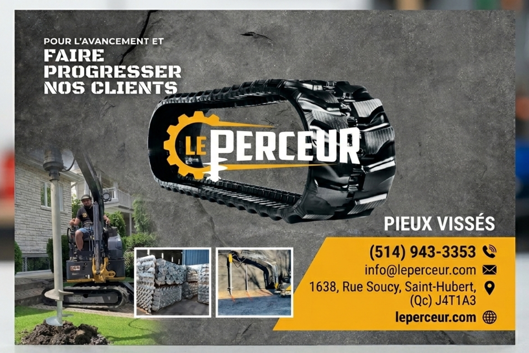 Carte de visite verso de LES CONSTRUCTIONS DENIS BEAULIEU INC