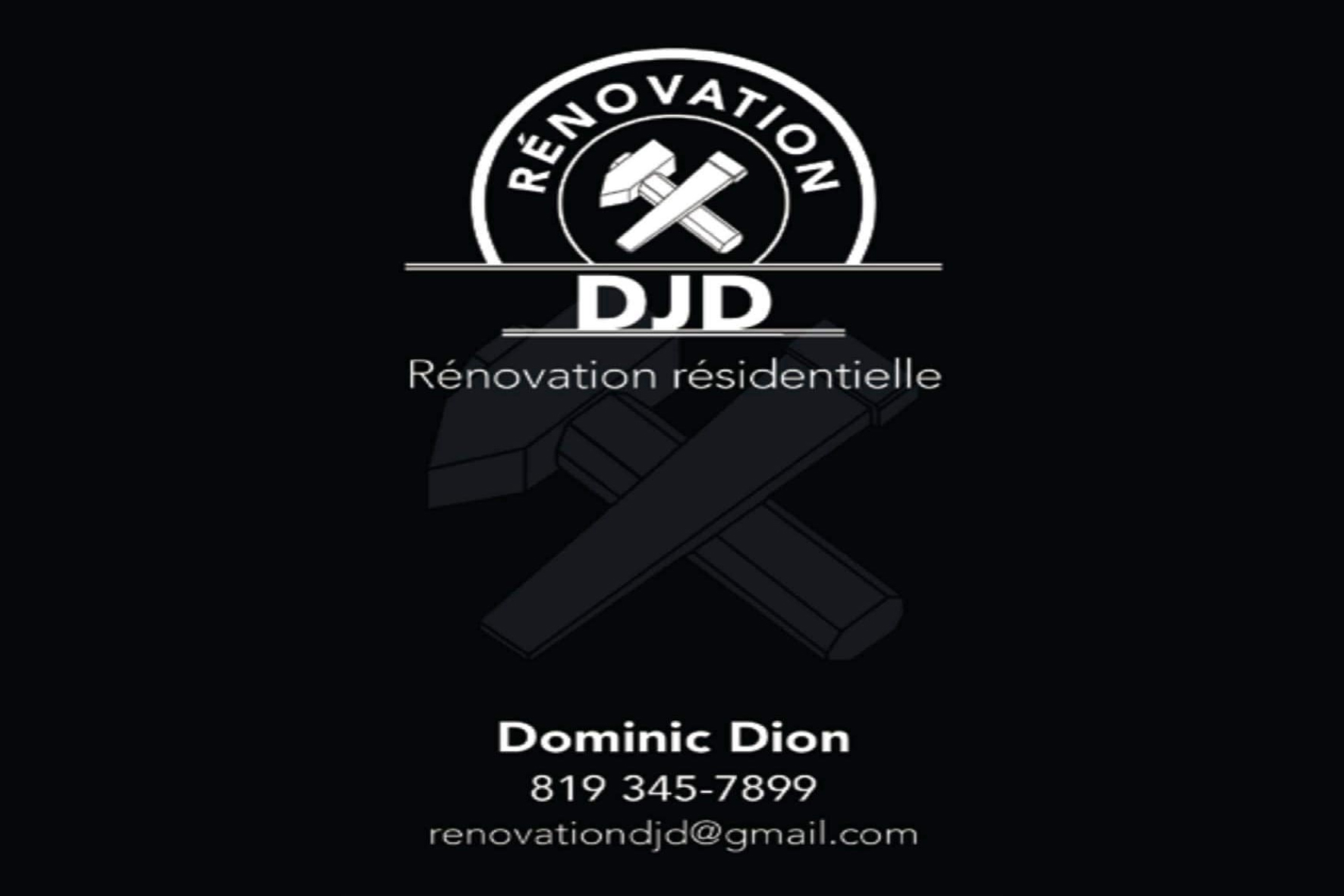 Carte de visite recto de RÉNOVATION DJD