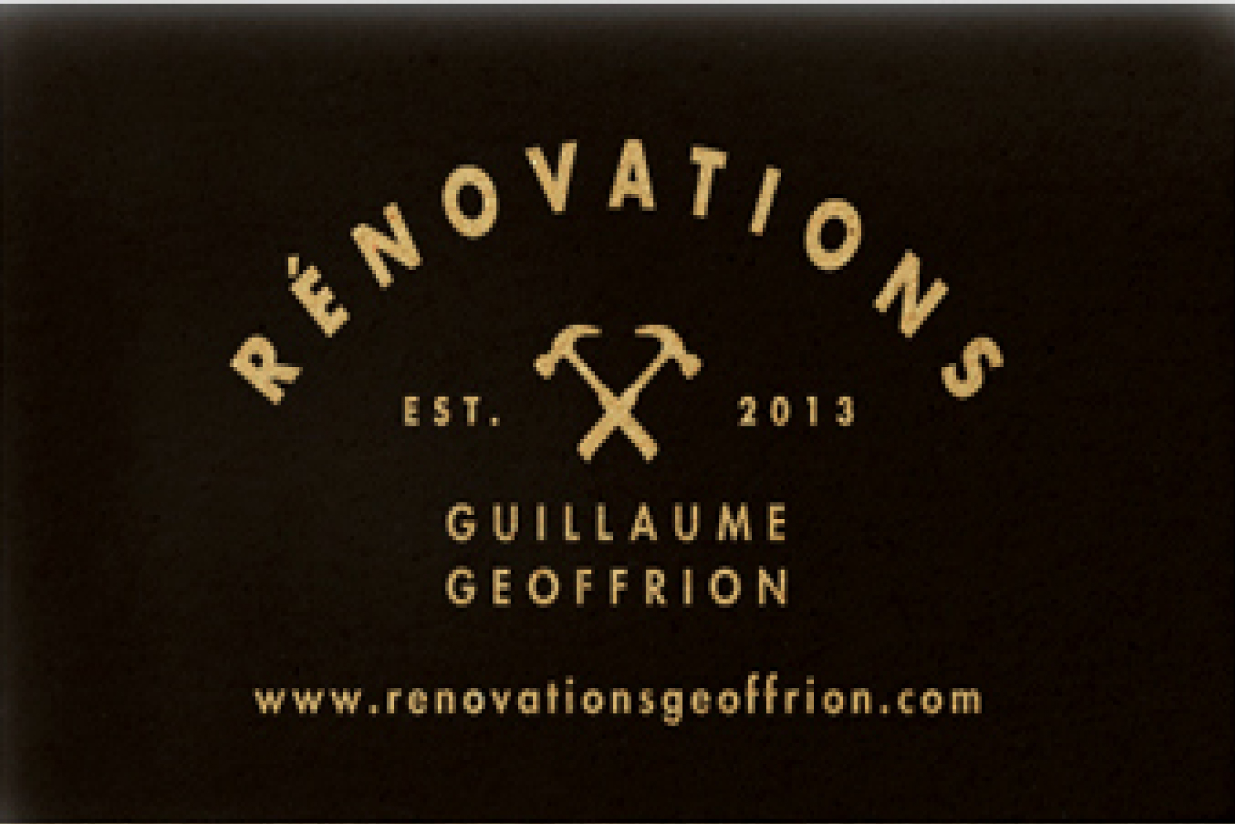 Carte de visite verso de RÉNOVATIONS GUILLAUME GEOFFRION INC