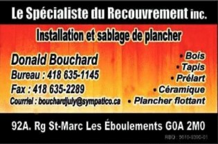 Carte de visite recto de 9203-9296 QUÉBEC INC