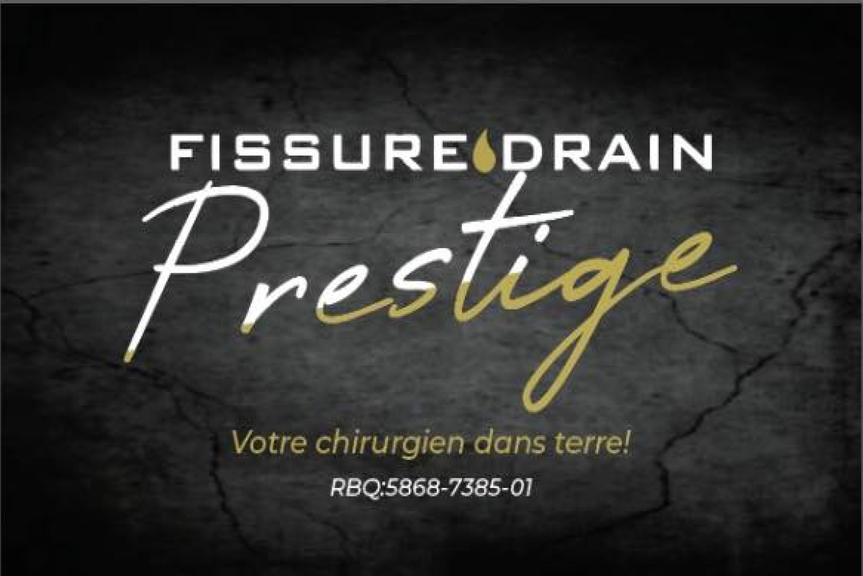 Carte de visite verso de FISSURE DRAIN PRESTIGE INC